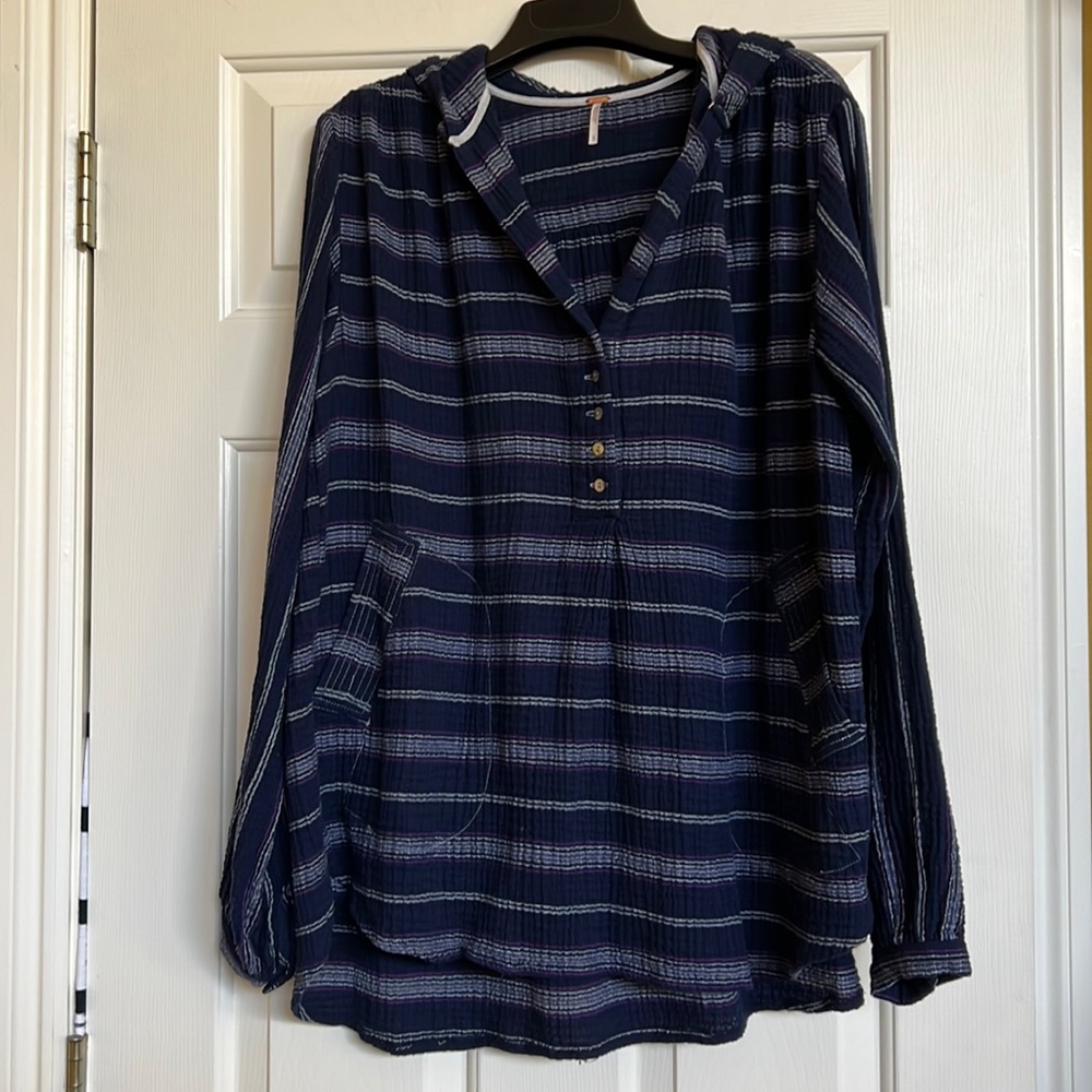 Free People hooded tops 100% Cotton